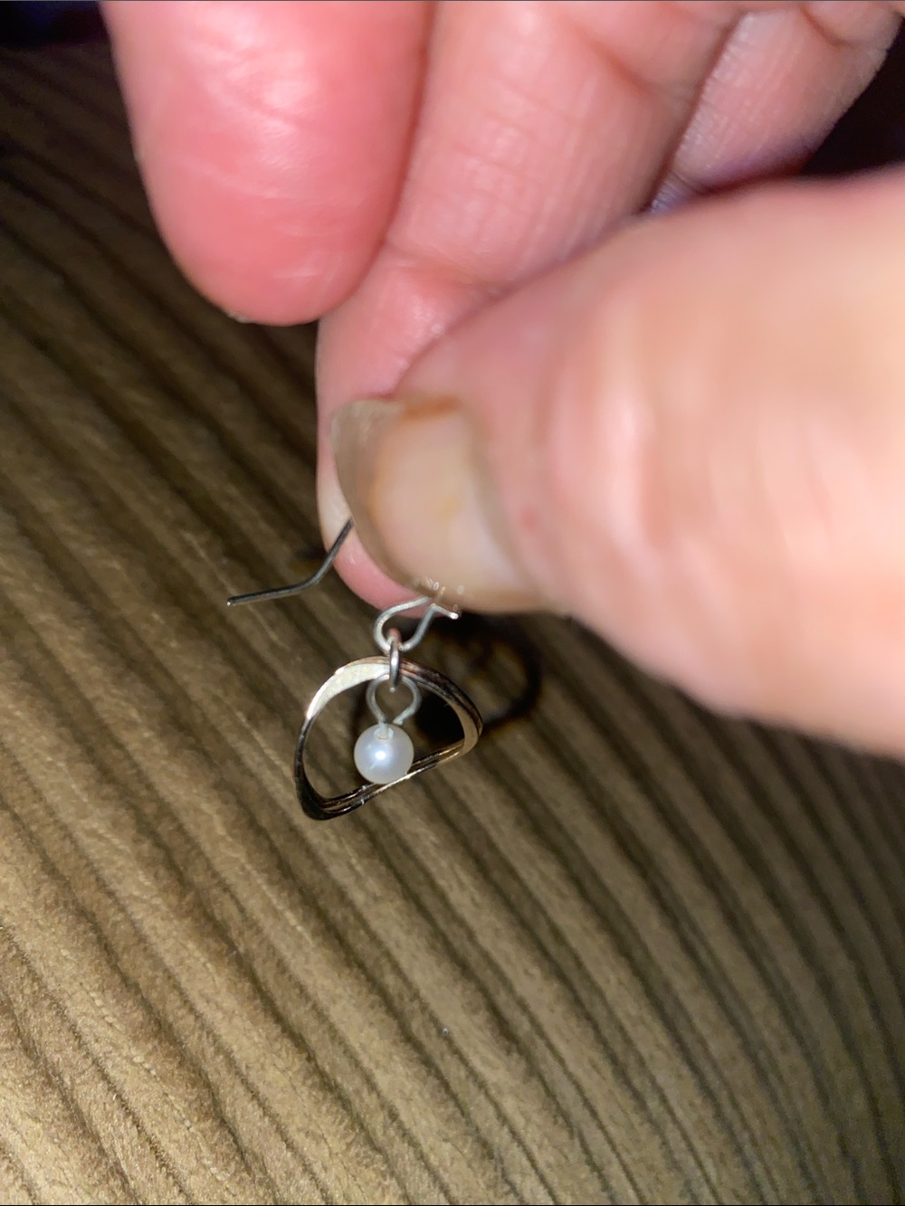 Freshwater Pearl Drop Earrings in Pure Sterling Silver.